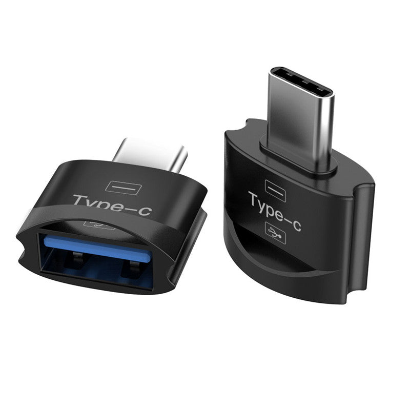 NÖRDIC OTG-C13 OTG USB-A naar USB-C adapter - USB3.1 - 5 Gbps - 1 Stuk - Grijs