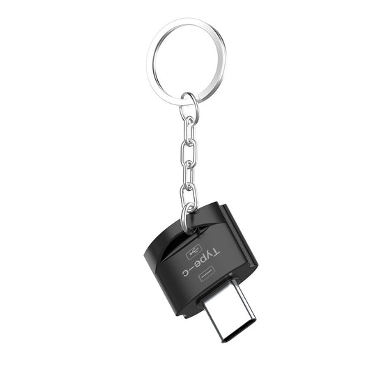 NÖRDIC OTG-C13 OTG USB-A naar USB-C adapter - USB3.1 - 5 Gbps - 1 Stuk - Grijs