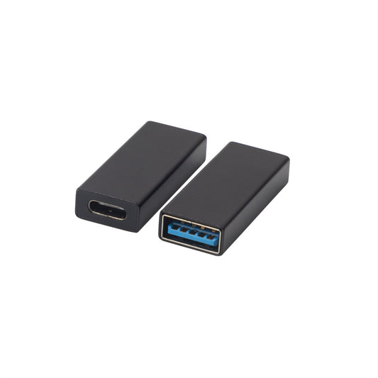 NÖRDIC OTG-C18 USB-C naar USB-A Adapter - 5Gbps - Vrouwelijk naar Vrouwelijk - Zwart