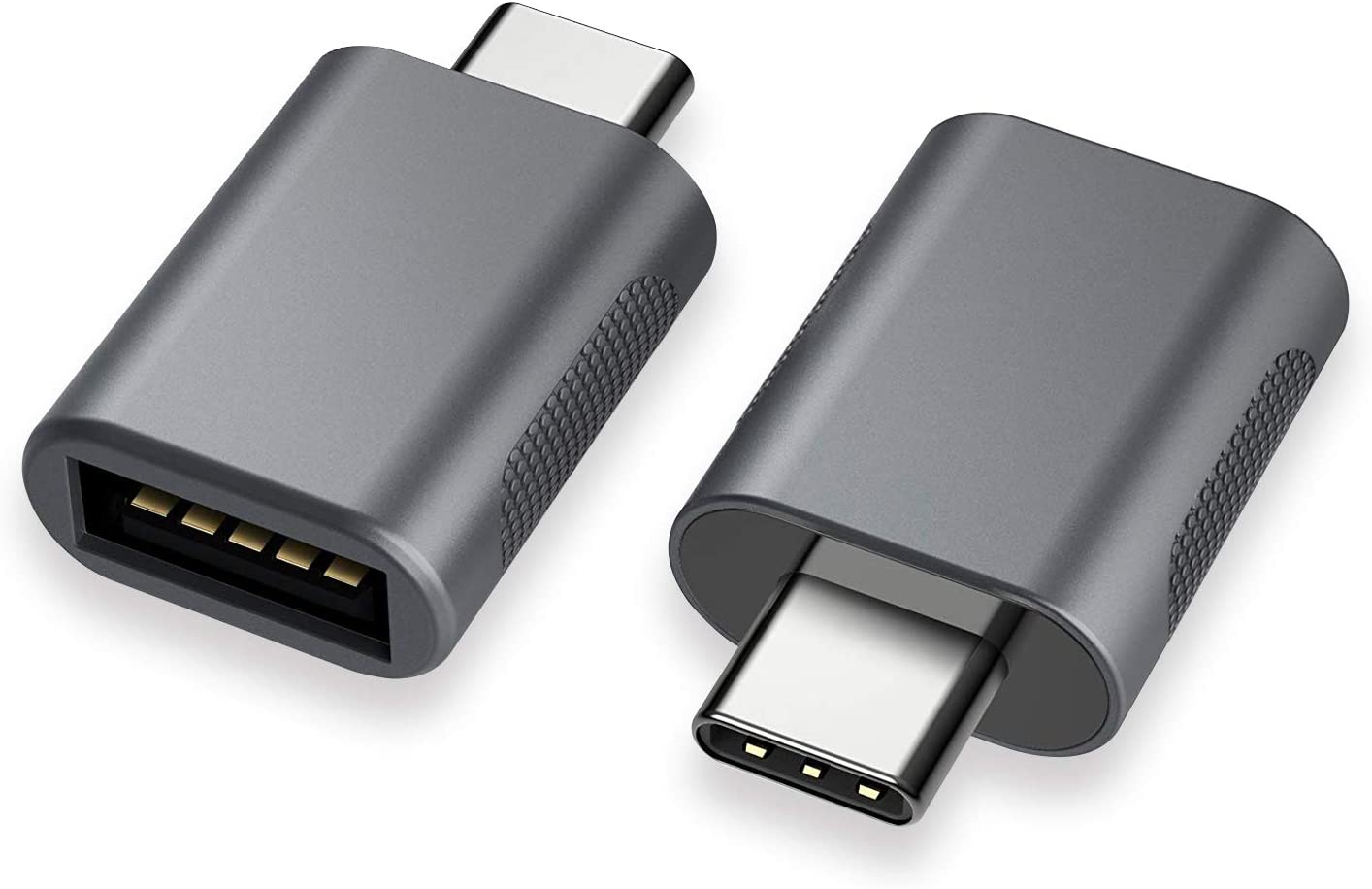 NÖRDIC OTG-C4 USB-A 3.0 OTG naar USB-C adapter - Space Gray