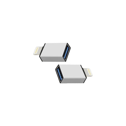 NÖRDIC OTG-LGNG USB-A naar Lightning OTG adapter, USB3.0, Zwart