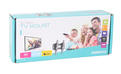 Omega OUTV200T TV Mount - Max Vesa 200 - Tiltable - 23'' -42'' inch - Black