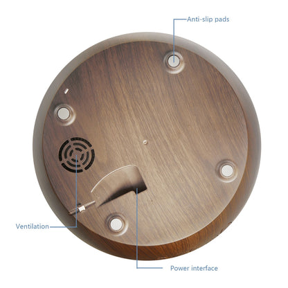 Platinet PADYM030DW Aroma diffuser - Humidifier - Luchtbevochtiger - Etherish olie - Donkerbruin