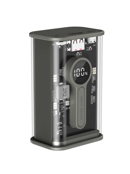 Gembird PB09-TQC3-01 Power bank - USB-C, USB-A - Quick Charge 3.0 - 9000 mAh - Black