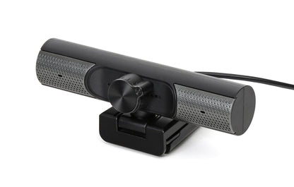 Platinet PCWC1080SP Webcam met microfoon - Voor PC, laptop - 2 ingebouwd luidsprekers - Zwart