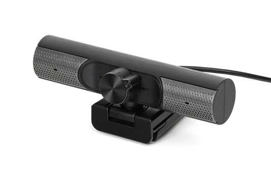 Platinet PCWC1080SP Webcam met microfoon - Voor PC, laptop - 2 ingebouwd luidsprekers - Zwart