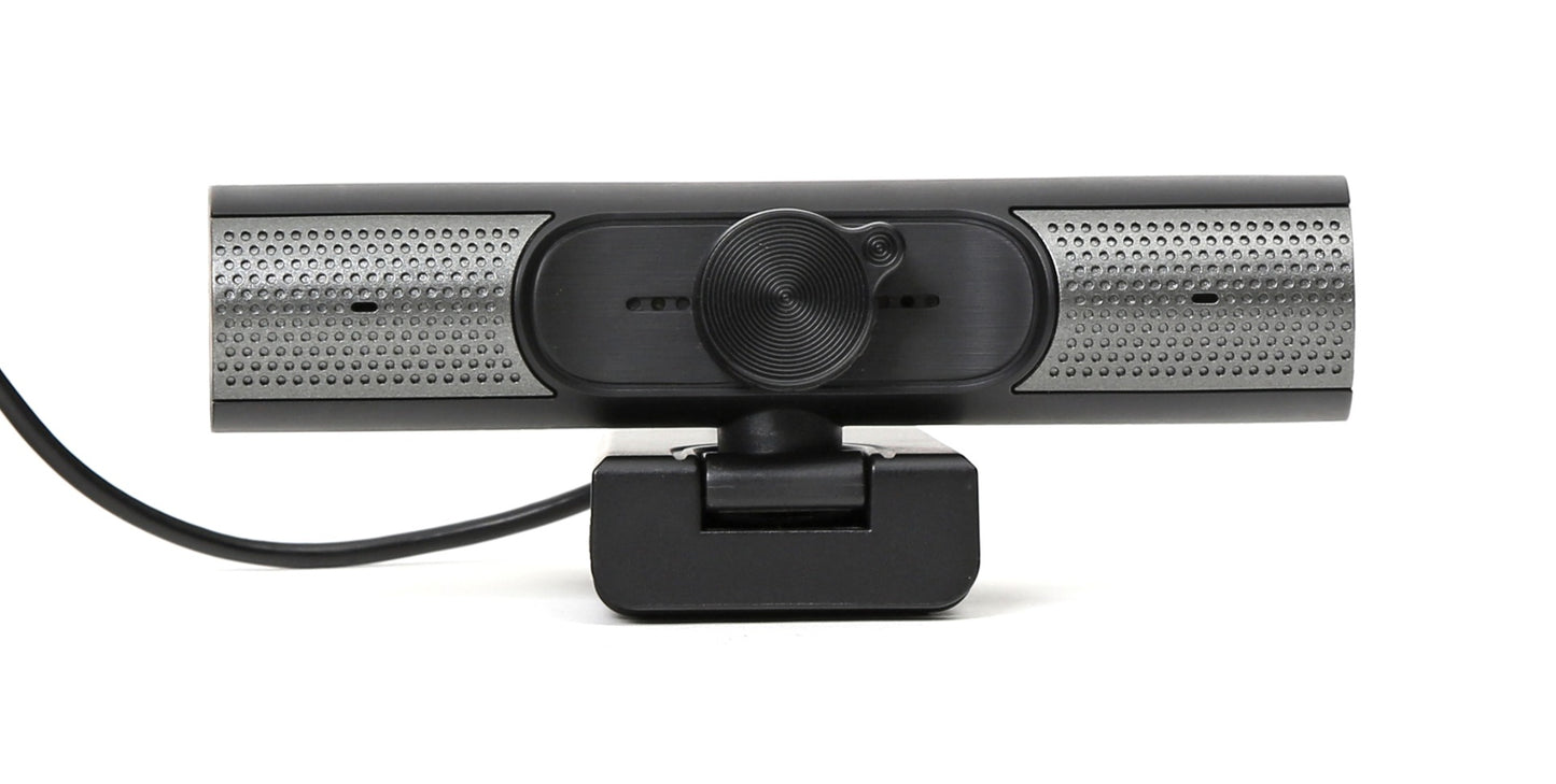 Platinet PCWC1080SP Webcam met microfoon - Voor PC, laptop - 2 ingebouwd luidsprekers - Zwart