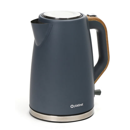 Platinet PEKVWGR Elektrische waterkoker - 1,7L - 2400 Watt - Grijs