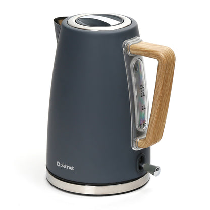 Platinet PEKVWPG Elektrische waterkoker - 1,7L - 2400 Watt - Grijs