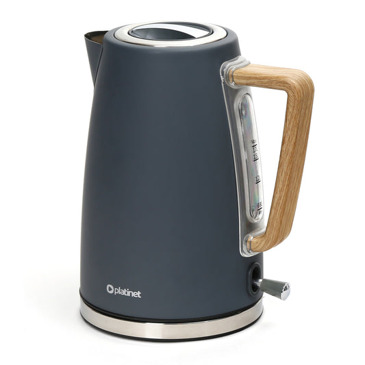 Platinet PEKVWPG Elektrische waterkoker - 1,7L - 2400 Watt - Grijs