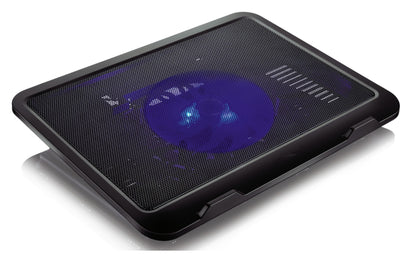 Platinet PLCP1FAB Laptopkoeler - 10”-15.6” Inch - Hoogte verstelbaar - 1 Ventilator - 1xUSB - Zwart
