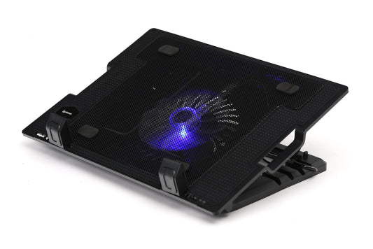 Platinet PLCP1FBB Laptopkoeler - 10”-15.6” Inch - Hoogte verstelbaar - 1 Ventilator - 2xUSB - Zwart