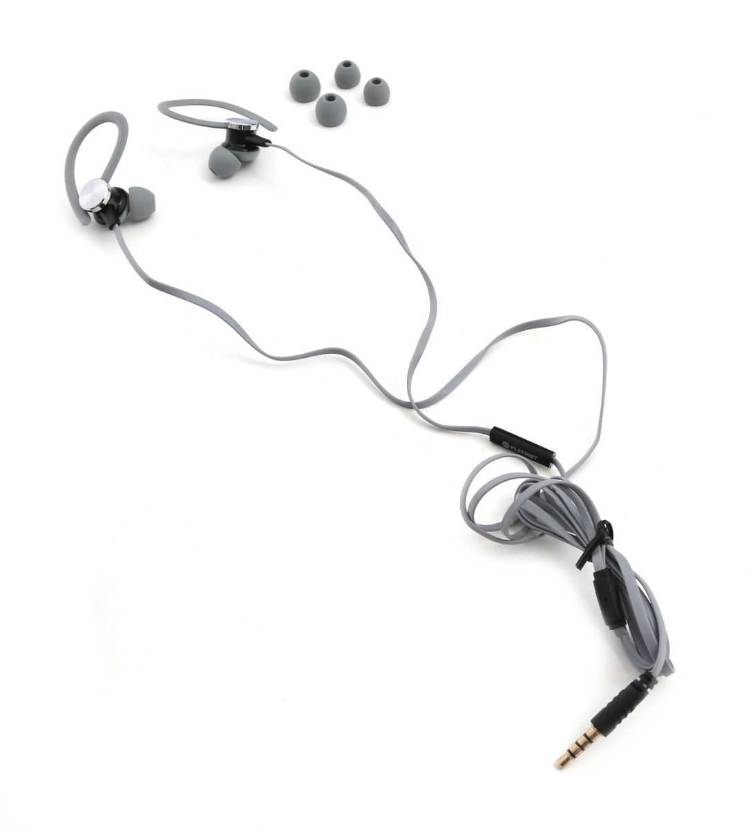 Platinet PM1070GR Sports Armband and Sports Earphones Set - With Microphone - Universal - Gray