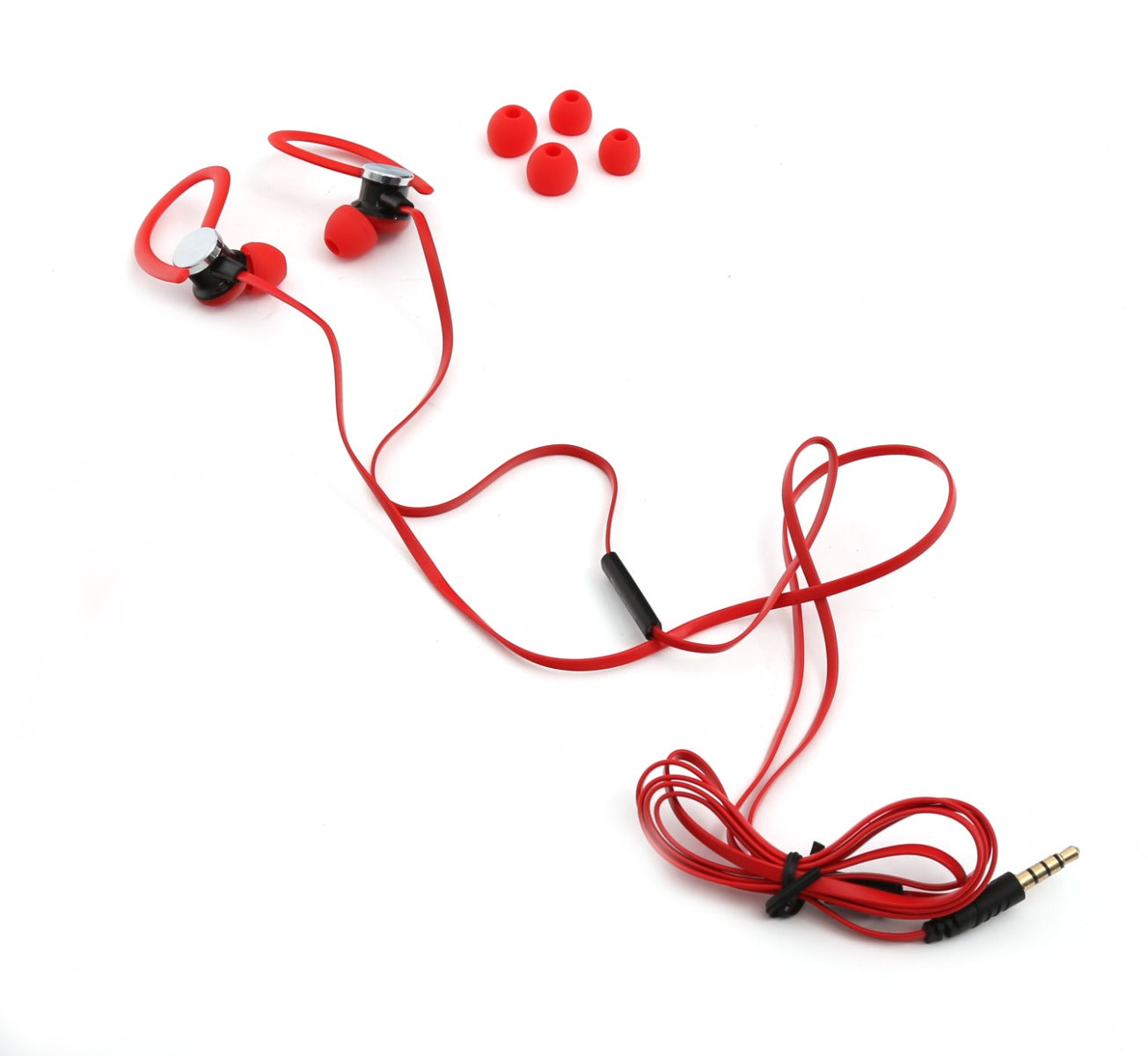 Platinet PM1070R Sports Armband and Sports Earphones Set - With Microphone - Universal - Red