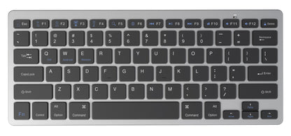 Platinet PMK120WBS Draadloze Toetsenbord - 2-in-1 - Bluetooth - Zilver/Zwart