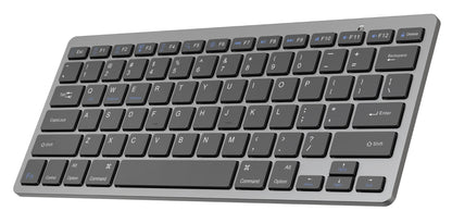 Platinet PMK120WBS Draadloze Toetsenbord - 2-in-1 - Bluetooth - Zilver/Zwart