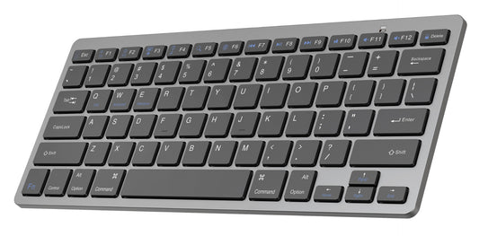 Platinet PMK120WBS Draadloze Toetsenbord - 2-in-1 - Bluetooth - Zilver/Zwart