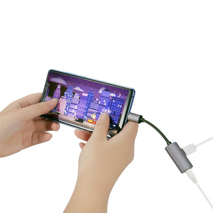 Platinet PMMAC35 USB-C naar 3,5mm jack audio adapter - Voor Smartphone - Space gray