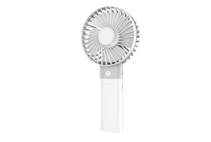 Platinet PRDF6107 Oplaadbare zakventilator met powerbank - 4000 mAh - 3 snelheden - Wit