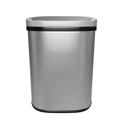 FDW TC-1350R-SS Sensor Bin - Automatic Touchless Trash Can - 50 Liter - Stainless Steel - Silver