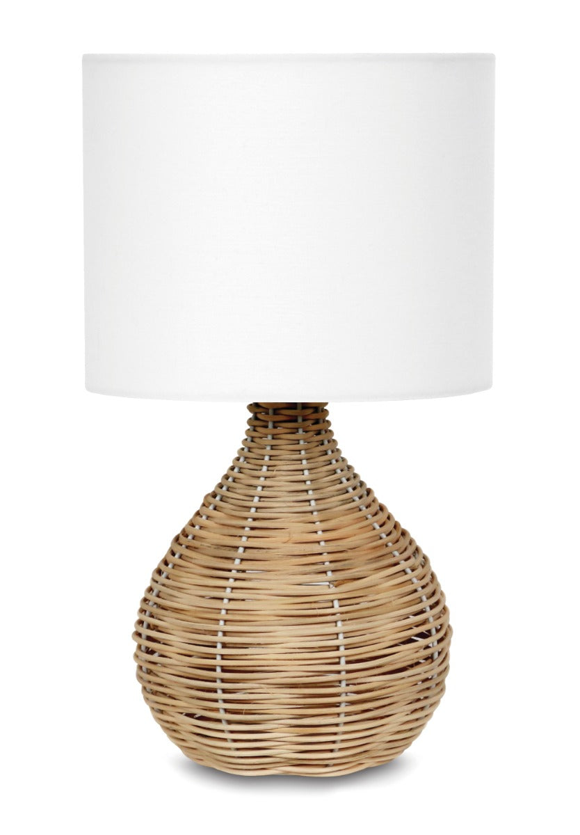 Platinet PTL0202 Table lamp - E27 maximum 25W - Rattan base - 1.5m cable - White