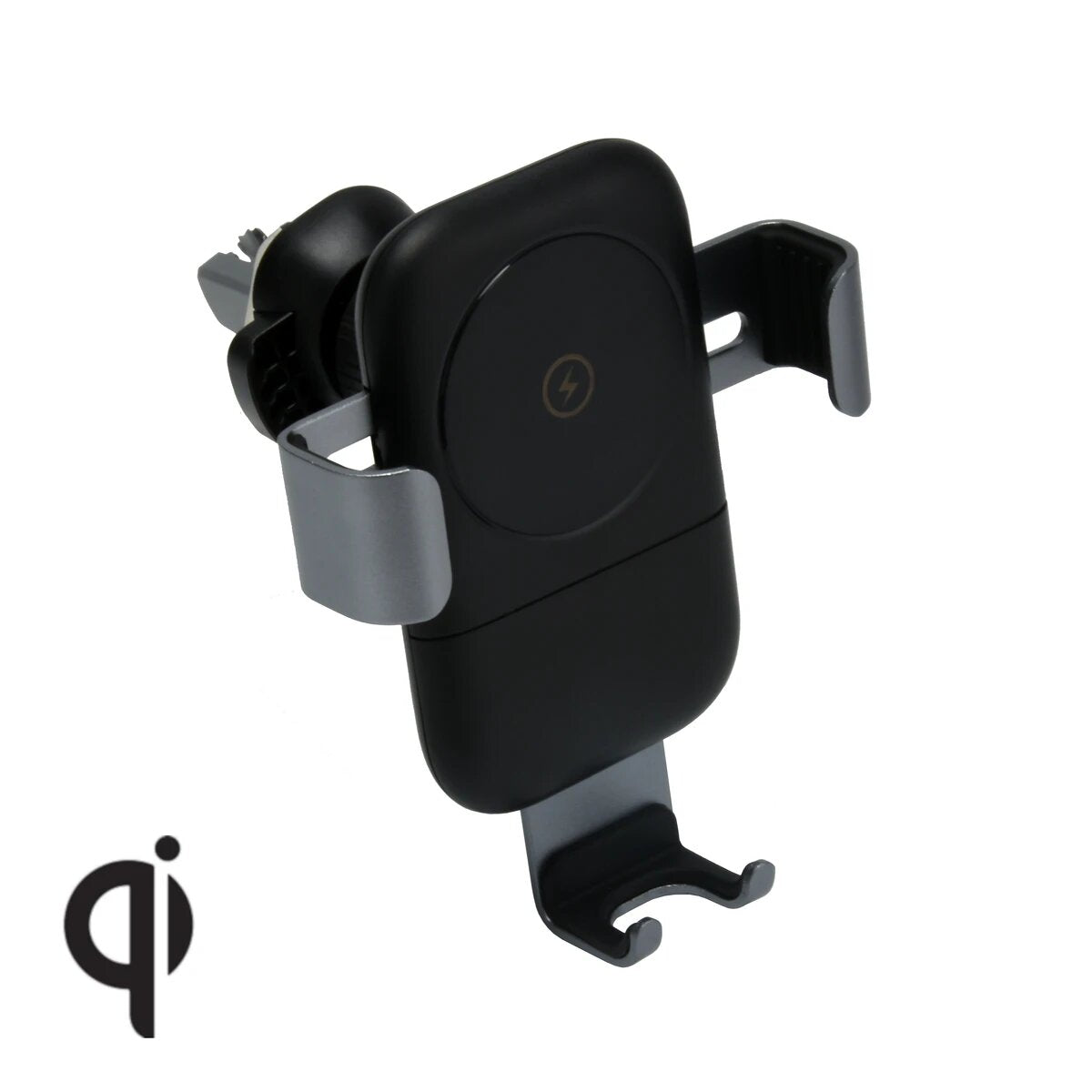 NÖRDIC QICR-N1000 Telefoonhouder met Qi draadloos opladen voor in auto 10W, voor iPhone en Android, zwart
