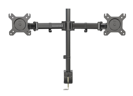 ROCKSTABLE RS-MM003 Monitor arm - Voor 2 schermen - Draai- en kantelbaar - 13-27" inch - Zwart