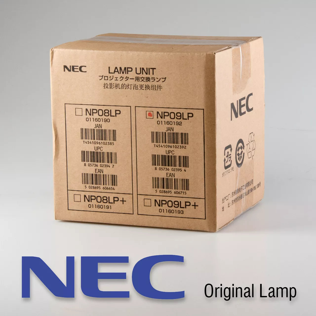 NEC NP09LP (DEL1006458) Projectorlamp voor NEC NP61 / NP62 / NP63 / NP64 beamer