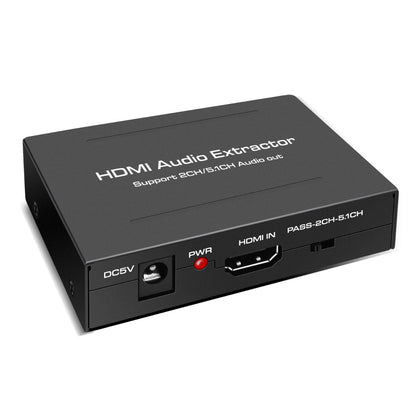 NÖRDIC SGM-110 HDMI to HDMI with audio converter - 4K in 30 Hz - 1xToslink - 2xRCA output - Black