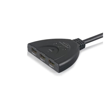 NÖRDIC SGM-115 HDMI Pigtail Switch 3 naar 1 - 4Kx2K 60Hz - Zwart