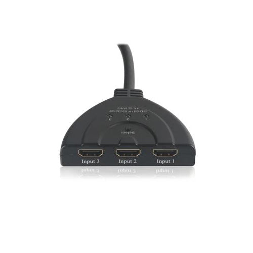 NÖRDIC SGM-115 HDMI Pigtail Switch 3 naar 1 - 4Kx2K 60Hz - Zwart