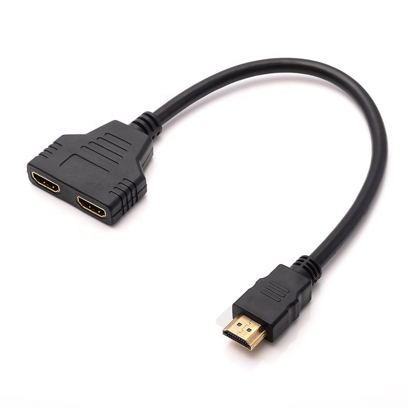 NÖRDIC SGM-143 HDMI splitter 1 output naar 2 input , 1080p, Zwart