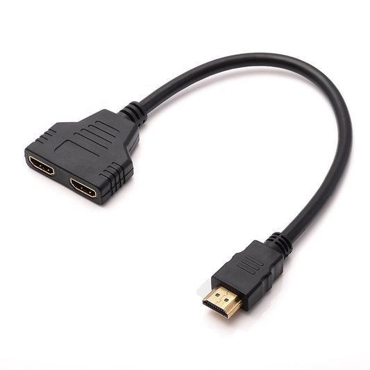 NÖRDIC SGM-143 HDMI splitter 1 output naar 2 input , 1080p, Zwart