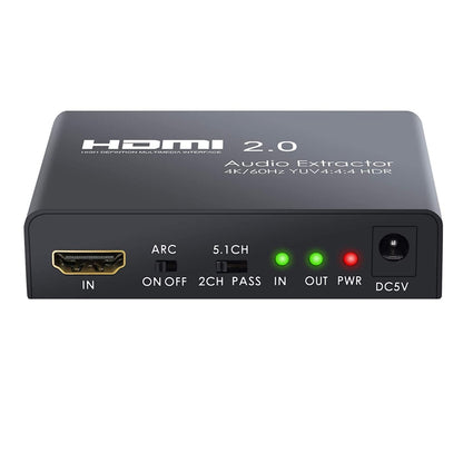 NÖRDIC SGM-174 HDMI naar HDMI 2.0 met audio converter - 4K 60Hz - Zwart