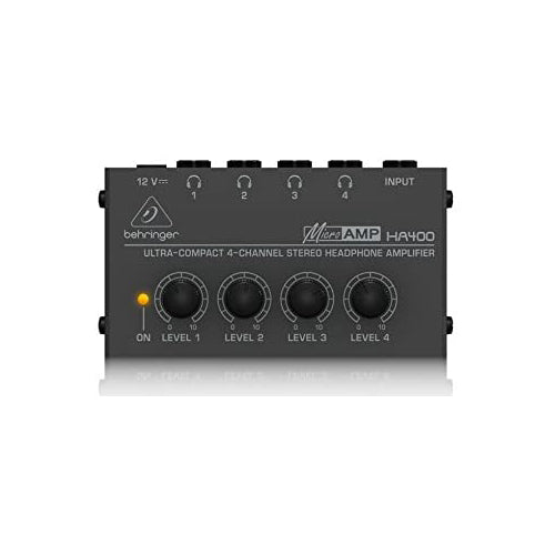 NÖRDIC SGM-204 MICROAMP HA400 Audio versterker - Voor koptelefoon - 4 Kanaals - Zwart