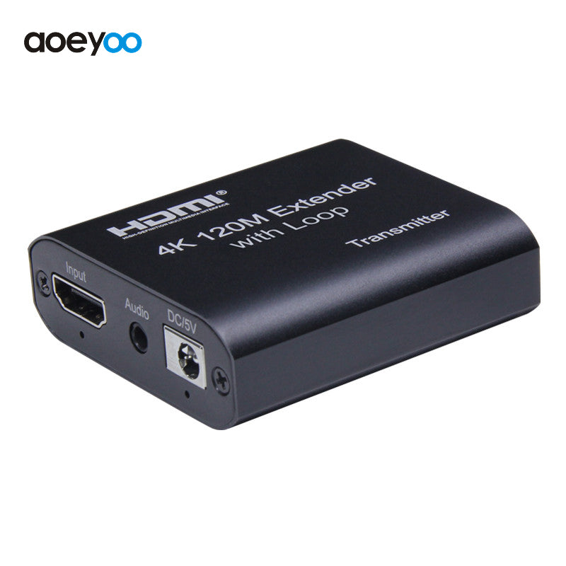 Nördic SGM-217 Cat6 HDMI Extender met Loop functie - 4K30Hz - 120m verlengbaar - Plug&play - HDCP 1.2 - Zwart