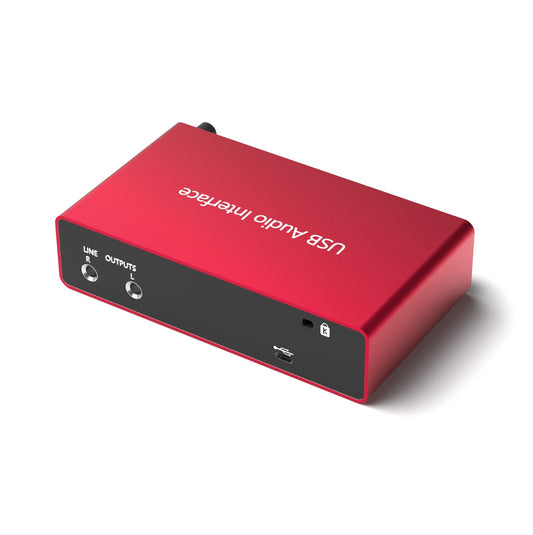 NÖRDIC SGM-226 USB Audio-interface - 2e Generatie - 2i2 - 24bit - 192kHz - Rood