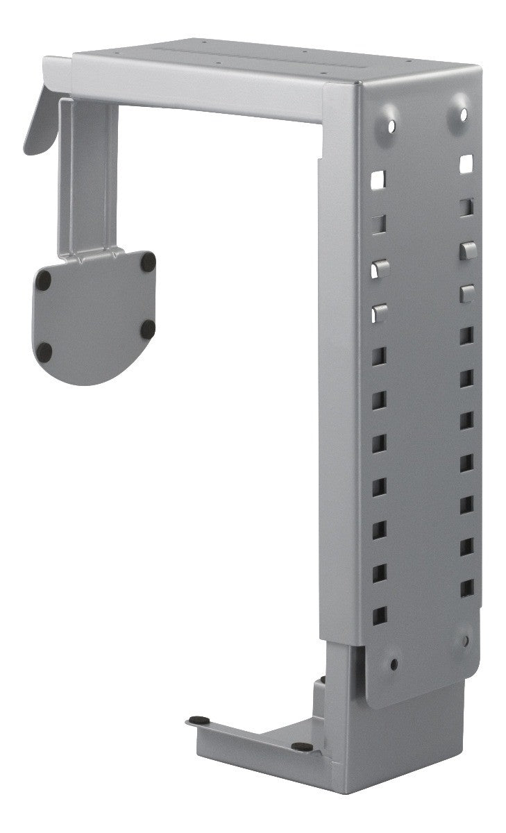 DELTACO SH-40 Computerhouder van staal voor montage onder tafel of aan de muur - max. 25 kg