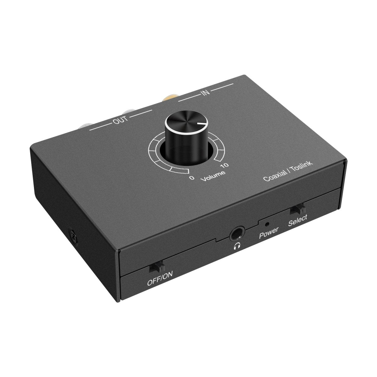 NÖRDIC SGM-126 Digitaal naar analoog audio omzetter - Toslink - DAC - Zwart