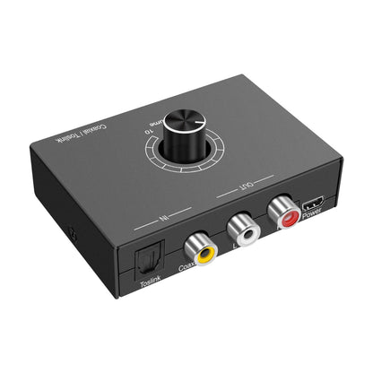 NÖRDIC SGM-126 Digitaal naar analoog audio omzetter - Toslink - DAC - Zwart