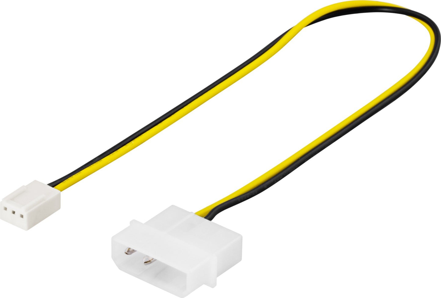 DELTACO SSI-24 4-pin 2-pin black, White, Yellow cable adapter/extension piece