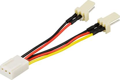 DELTACO SSI-36, 3-pin ho 2 x 3-pin ha zwart, Rood, Wit, Geel kabeladapter/verloopstukje