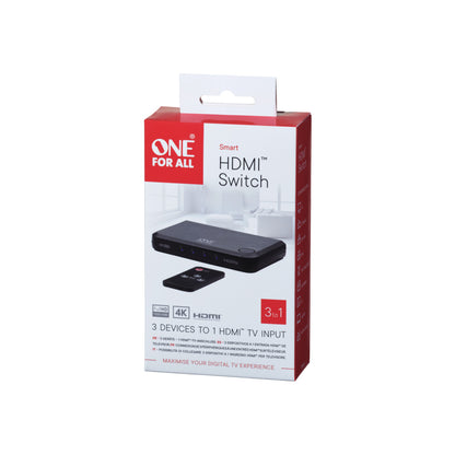 One For All SV1632 smart HDMI switch - 4K - 3in -> 1out