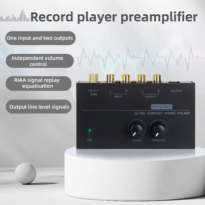 Delmark Phono Preamp - Voorversterker voor Platenspelers
