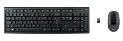 DELTACO TB-114-UK Wireless Keyboard with Mouse - 2.4GHz - Black