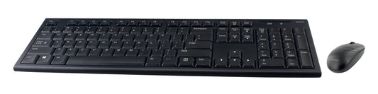 DELTACO TB-114-US Draadloze toetsenbord met muis - 2,4GHz - US layout - Zwart