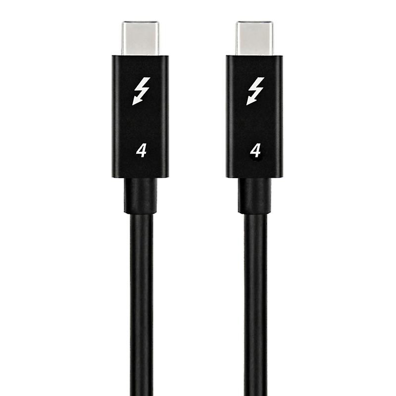 NÖRDIC TB4-250 - Active Thunderbolt 4 USB-C cable with e-marker - 40Gb/s - 100W PD - 8K60Hz Video - 2.5m - Black