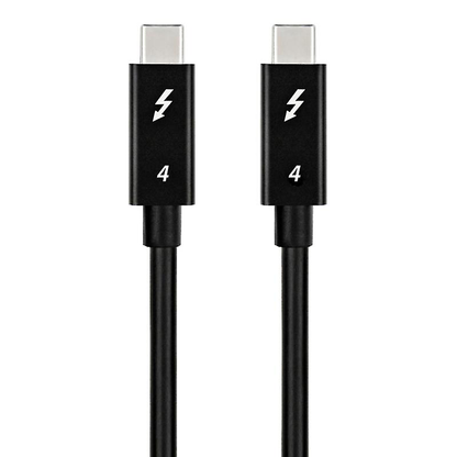 NÖRDIC TB4-250 - Active Thunderbolt 4 USB-C cable with e-marker - 40Gb/s - 100W PD - 8K60Hz Video - 2.5m - Black