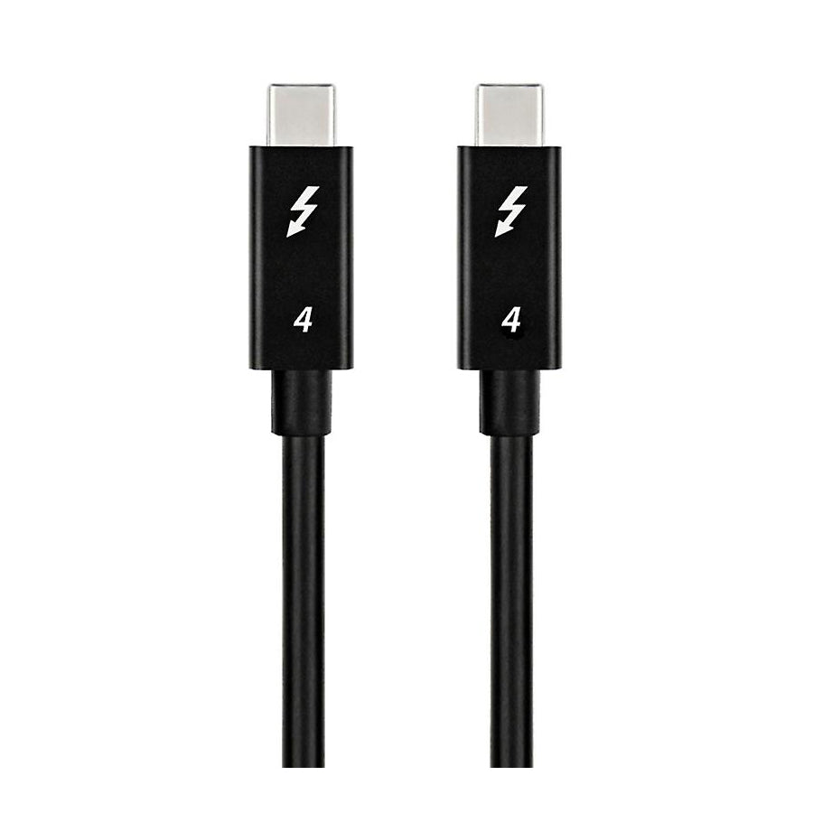 NÖRDIC TB4-150 USB-C naar USB-C kabel - Thunderbolt4 - PD100W - 40 Gbps - 8K - 1.5m - Zwart