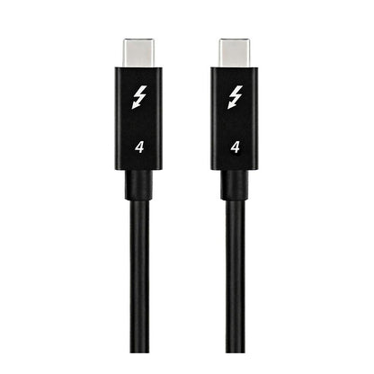NÖRDIC TB4-150 USB-C naar USB-C kabel - Thunderbolt4 - PD100W - 40 Gbps - 8K - 1.5m - Zwart